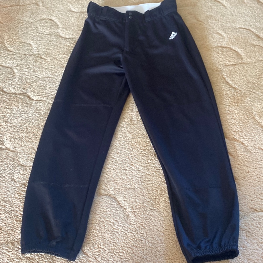 Adidas mens medium color black baseball pants